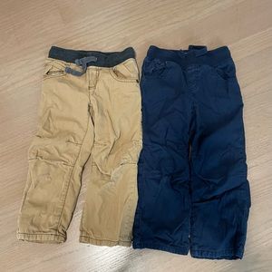 2 Pairs Lined Pants gymboree 3T